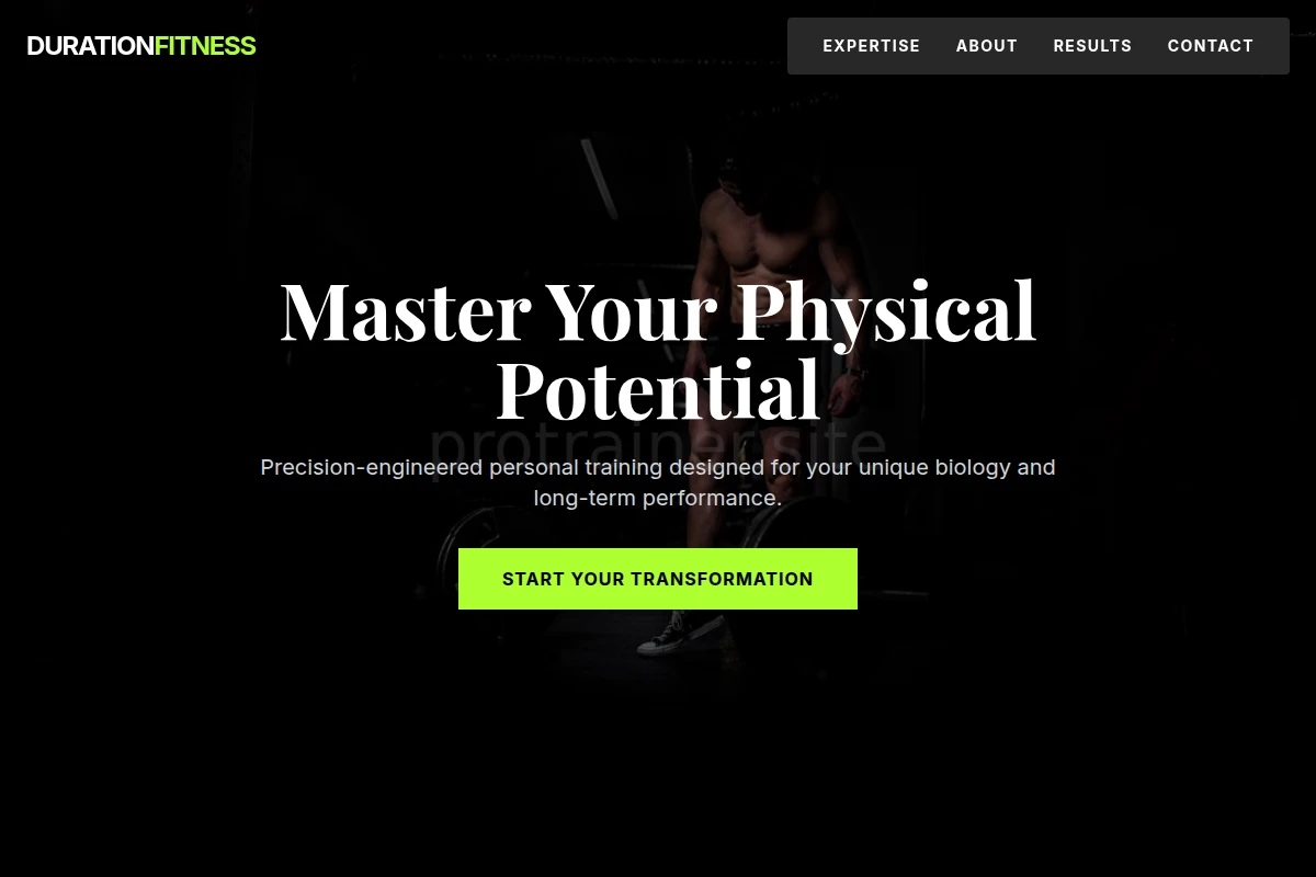 Duration Fitness Personal Training Studio