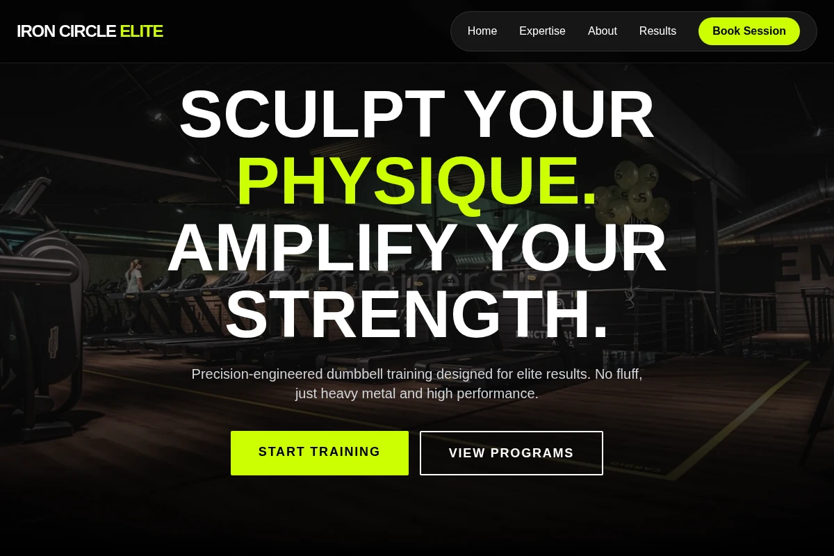 Dumbbell Fitness Personal Training Studio