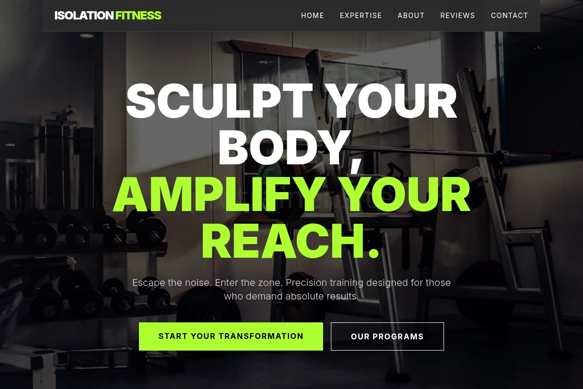 Isolation Fitness Studio